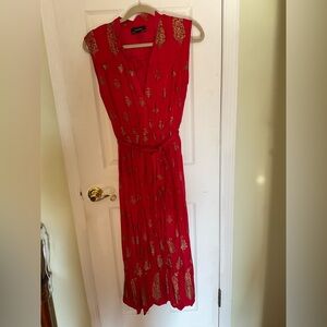 Elegant Red Maxi Dress